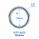 Heavy Duty Welded O Ring – Nickel Plated Steel | 25mm to 75mm