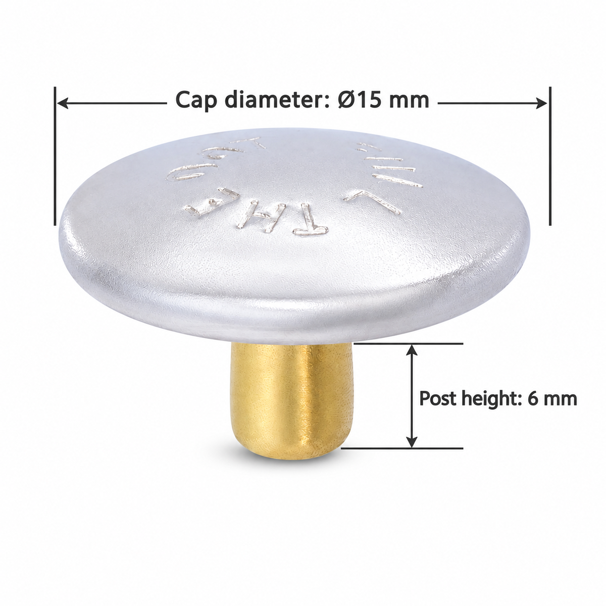 Pull-the-DOT® Cap Long – Locking Snap Fastener