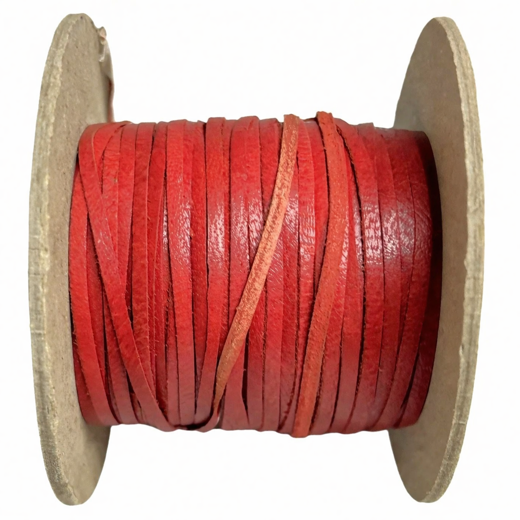 Bevelled Leather Thonging – Sold by the Metre | 5 Colours | 2.5mm