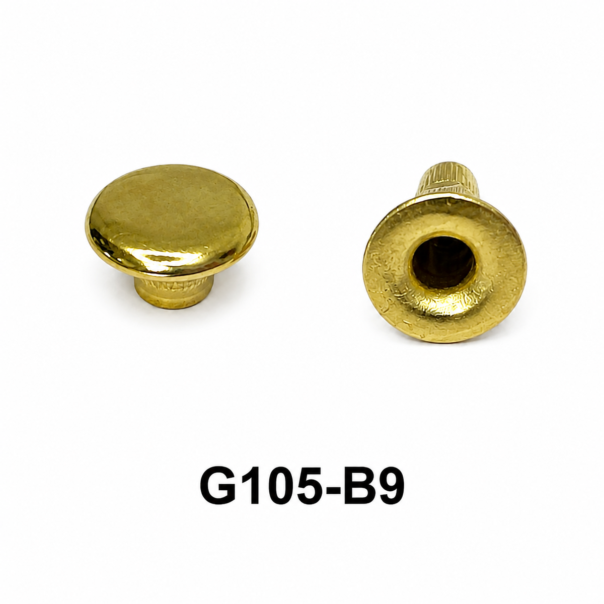 Single Domed Rivets – Brass, Nickel & Black | 5 Sizes