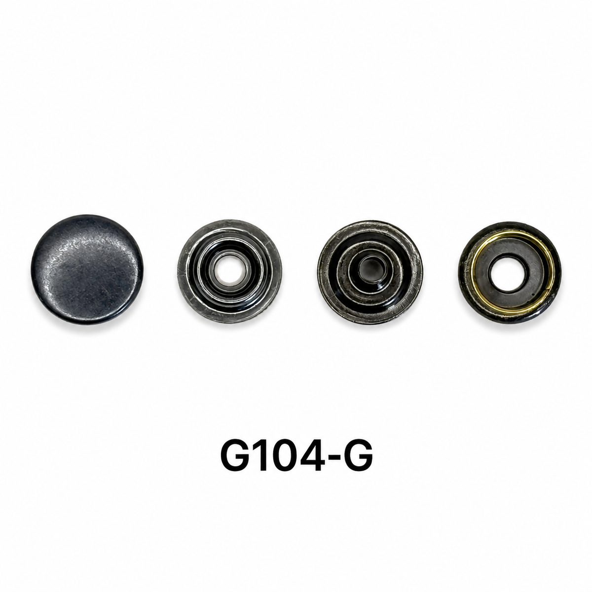 Press Studs with Decorative Cap – 13mm & 15mm | Nickel, Brass, Black Enamel, Gunmetal & Bronze