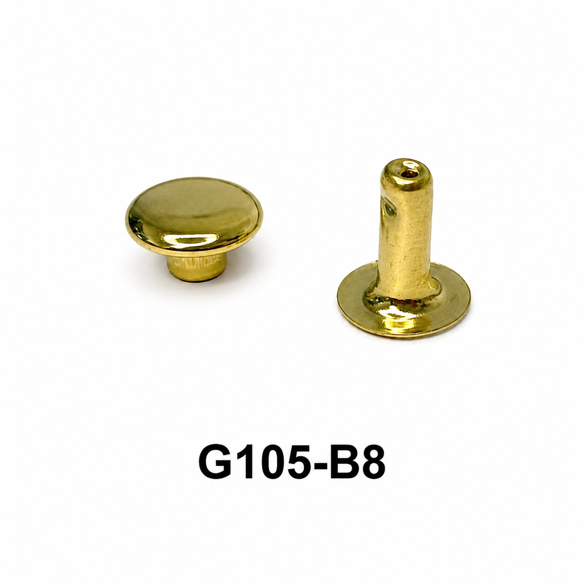 Single Domed Rivets – Brass, Nickel & Black | 5 Sizes