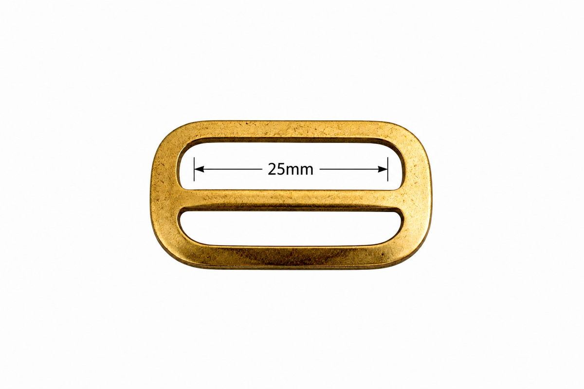 Electro Brassed Strap & Belt Slide – 25mm, 38mm & 50mm