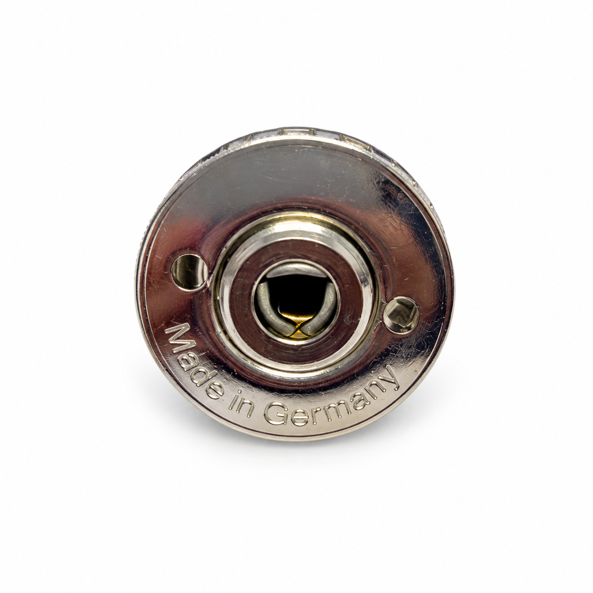 LOXX® Knurled Top Button with +1 mm Depth Locking Washer – Nickel-Plated Brass LOX02N