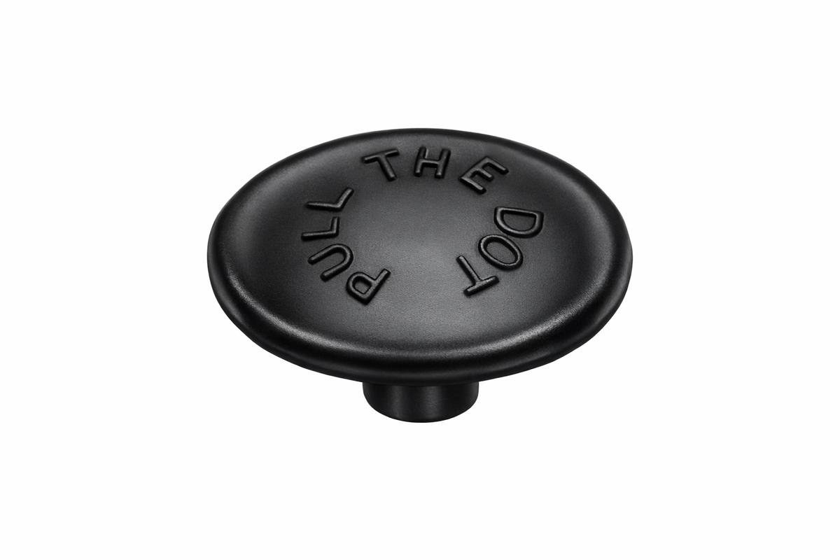 Pull-the-DOT® Cap – Locking Snap Fastener Nato Black