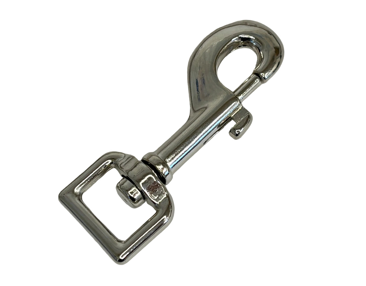 Nickel Plated Trigger Hook with Swivel Eye - 20mm & 25mm