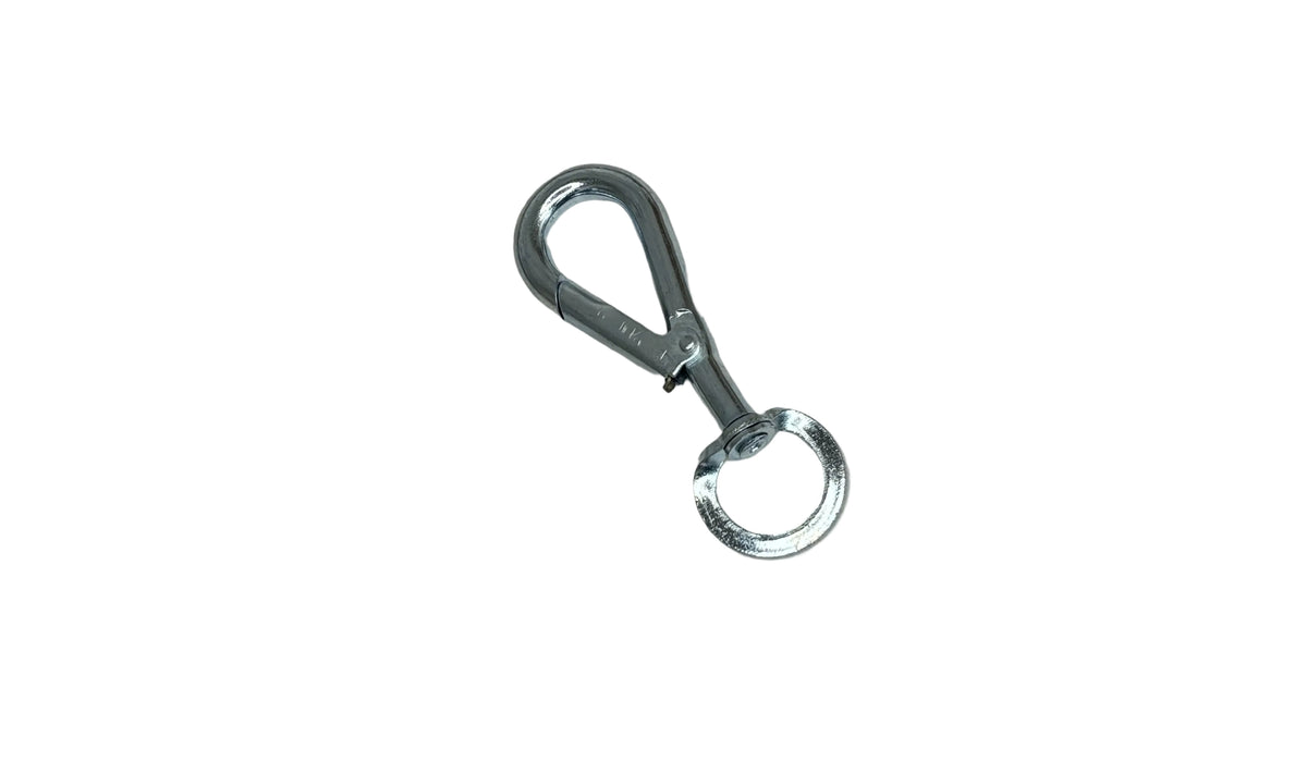 Spring eHook with Swivel Eye – Bright Zinc Plated Steel | 6 Sizes