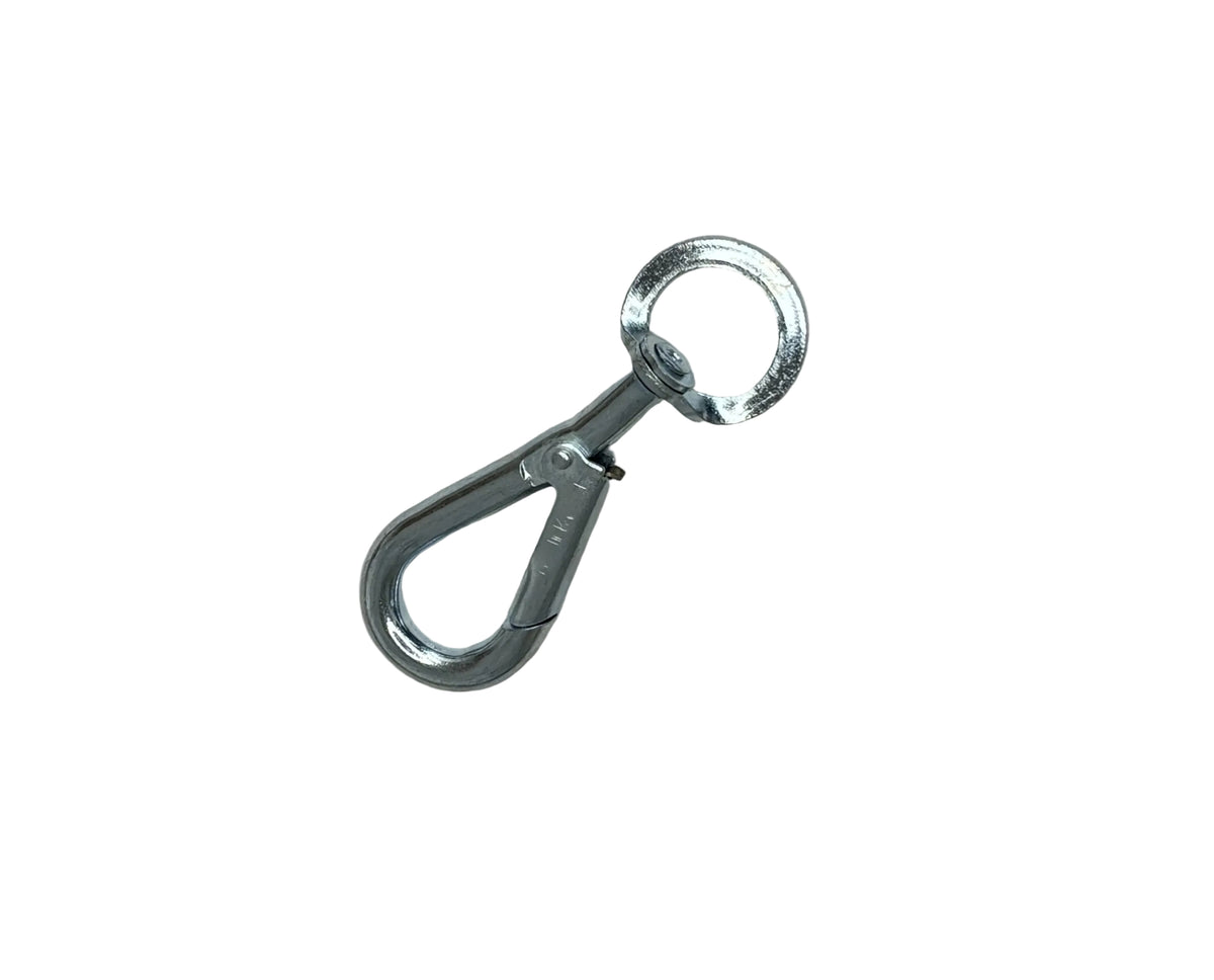 Spring eHook with Swivel Eye – Bright Zinc Plated Steel | 6 Sizes