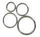 Open O Ring - Electro Brassed & Nickel Plated Steel (19mm-38mm)