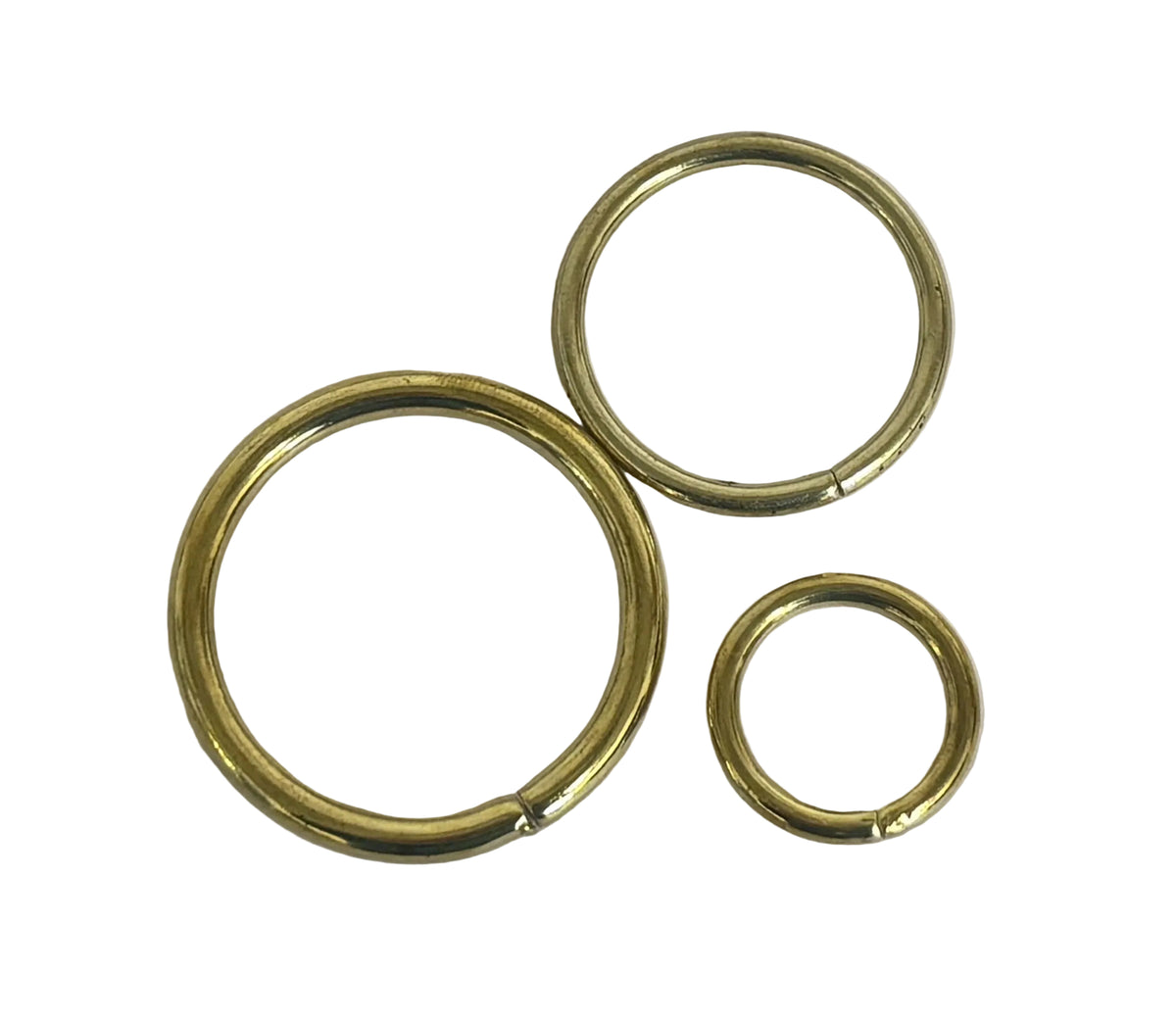 Open O Ring - Electro Brassed & Nickel Plated Steel (19mm-38mm)