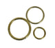Open O Ring - Electro Brassed & Nickel Plated Steel (19mm-38mm)