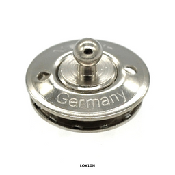 LOXX® Snap fastener lower part for fabric - Nickel (LOX09N, LOX10N)