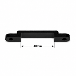 Breeching Staple x 40mm id Black plastic