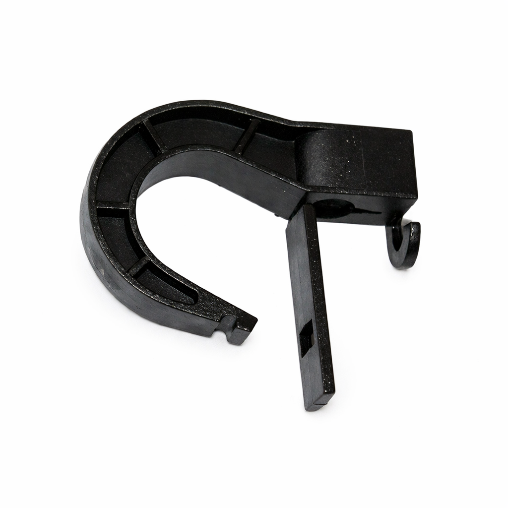 Adjustable Shock Cord Hook – Black Nylon | 6mm & 8mm