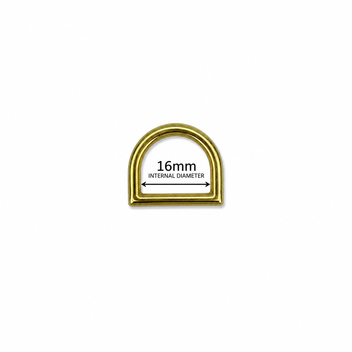 Die Cast Electro Brassed 'D' Ring - Multiple Sizes