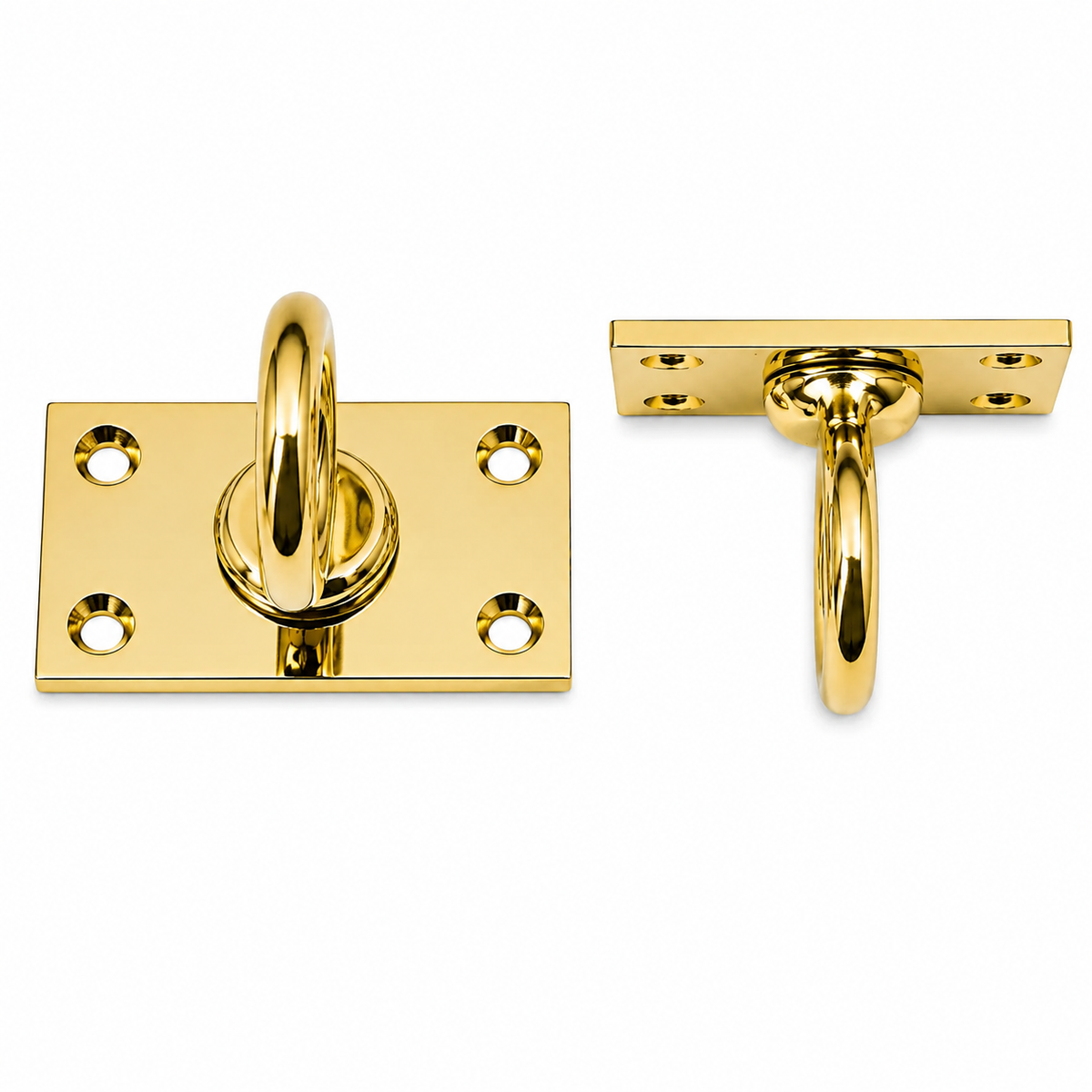 Solid Brass Rope Eye Plate