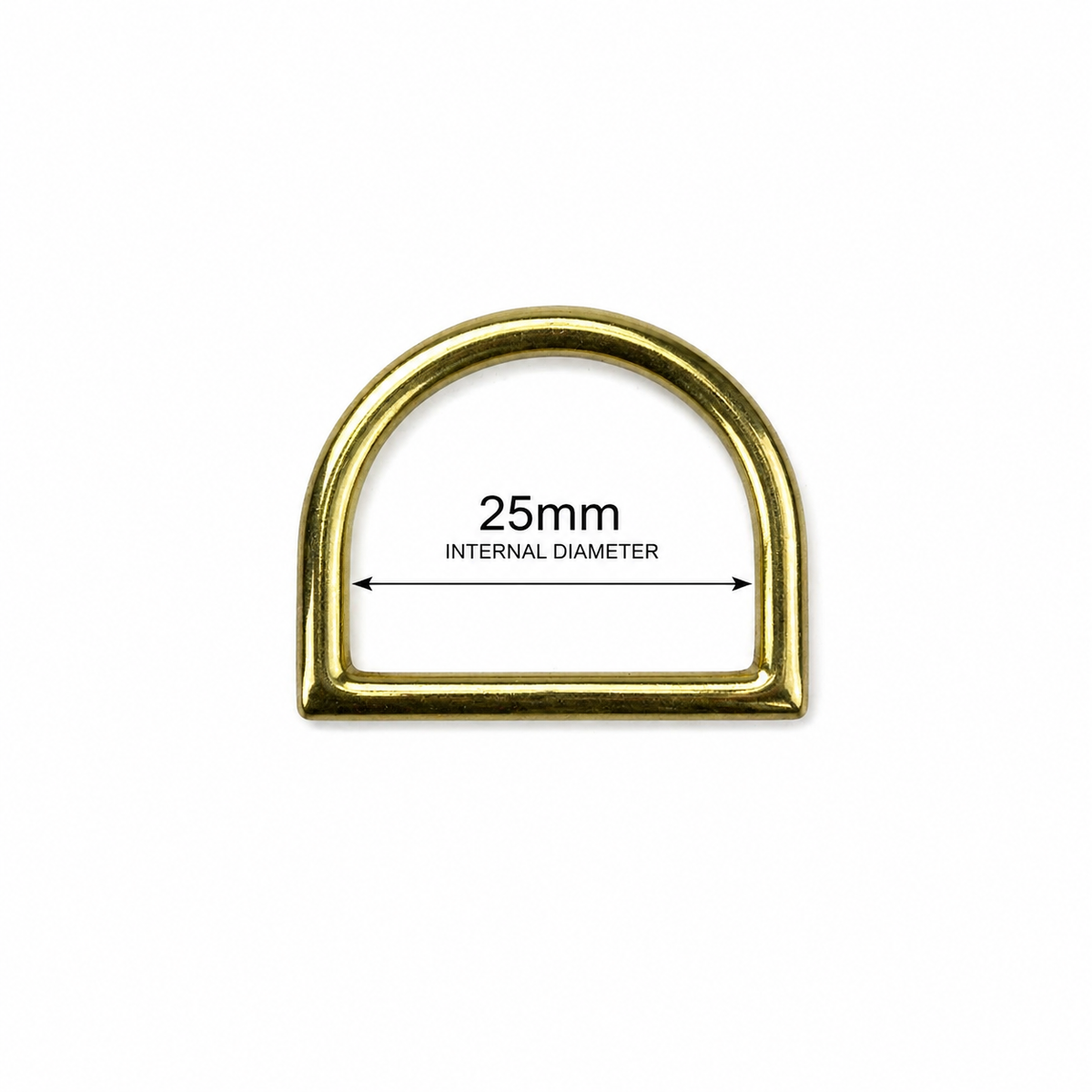 Die Cast Electro Brassed 'D' Ring - Multiple Sizes