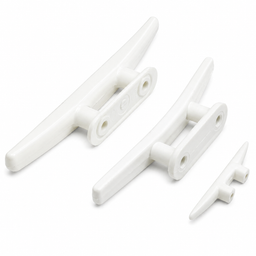 White Plastic Cleat Hook – 63mm, 138mm & 182mm