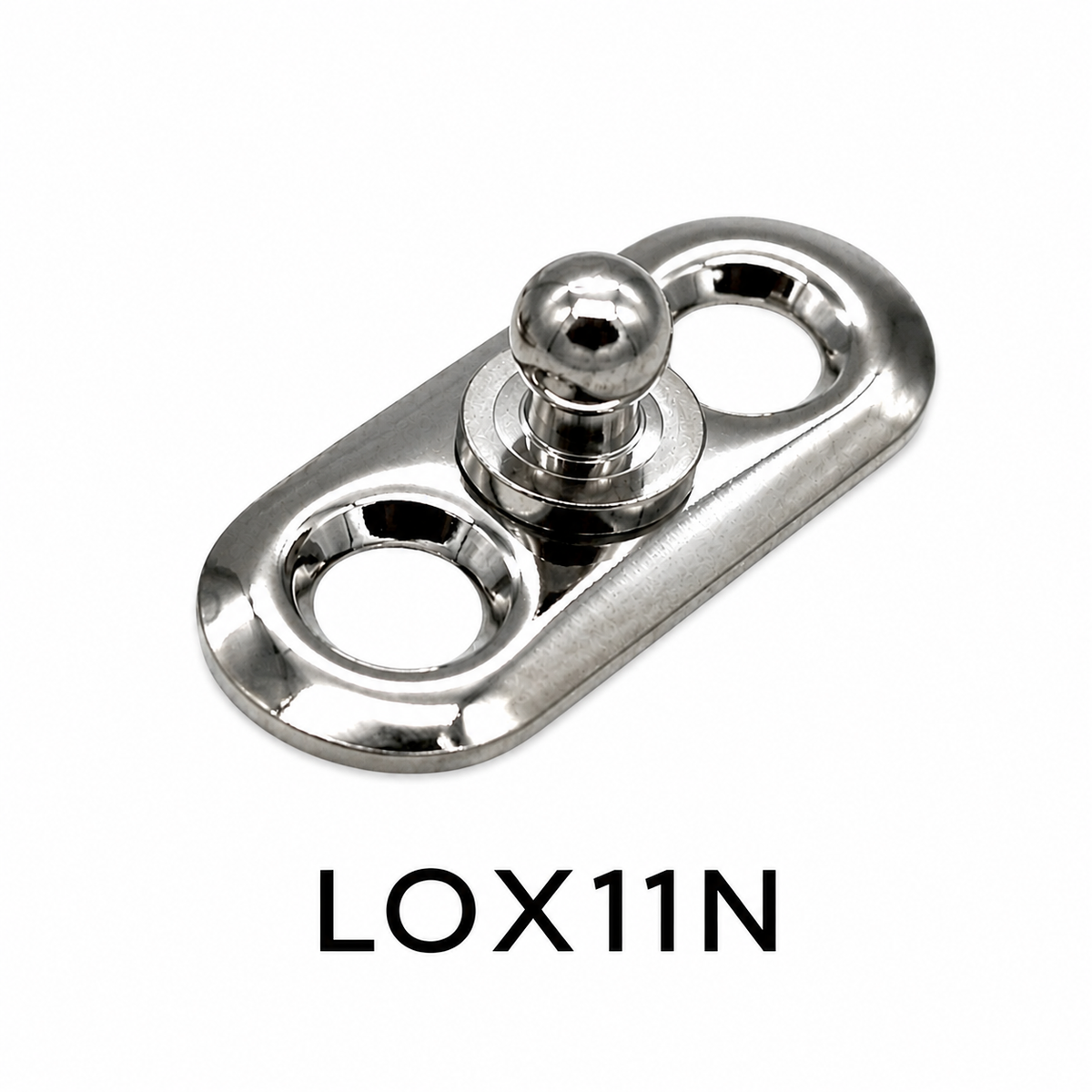 LOXX® Snap Fastener Lower Part – Oval Plate (LOX11N, LOX11B)