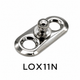 LOXX® Snap Fastener Lower Part – Oval Plate (LOX11N, LOX11B)