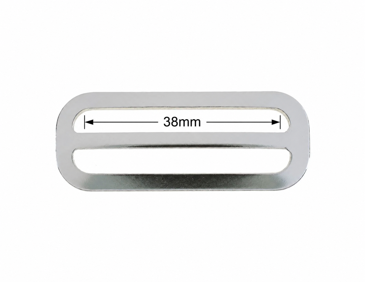 Nickel Plated Strap & Belt Slide – 25mm, 38mm & 50mm