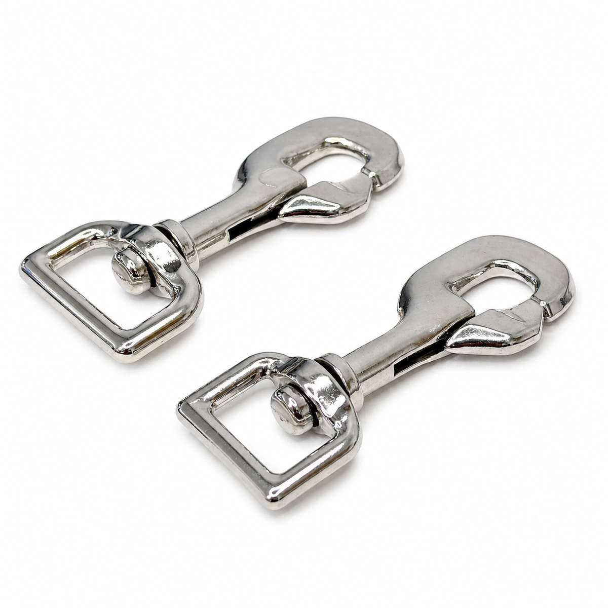Heavy Duty Nickel Plated Trigger Hook – 20mm & 25mm Swivel Eye