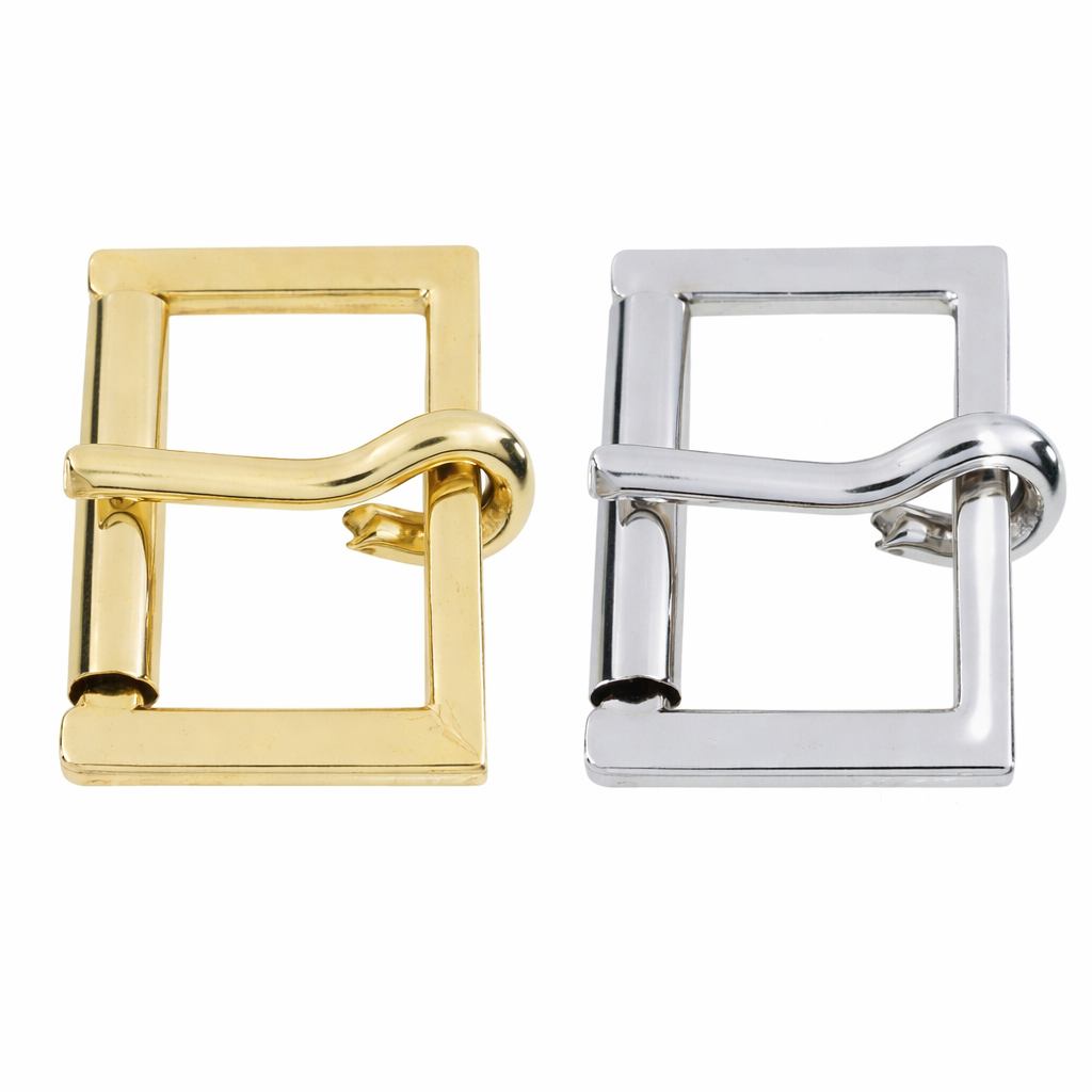 Single Die Cast Roller Buckle | Electro Brass & Nickel Plated | 13mm–25mm