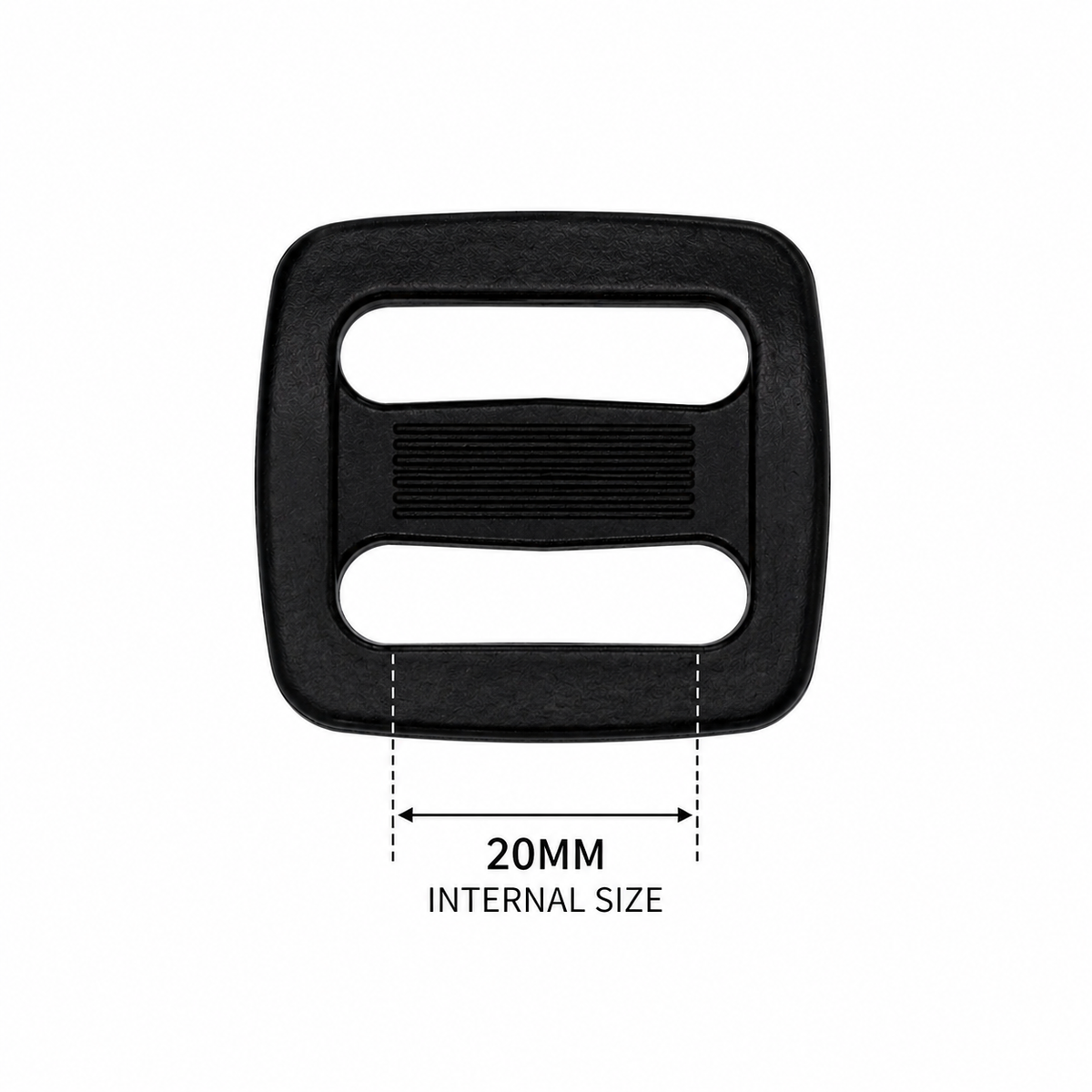 Heavy Duty SlipLok Buckle – Black Acetal – 20mm, 25mm & 50mm
