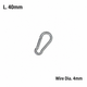 Carabiner Hook - Zinc Plated Steel - Multiple Sizes