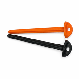 Domed Head Ground Sheet Peg - Red & Green Plastic - 85mm