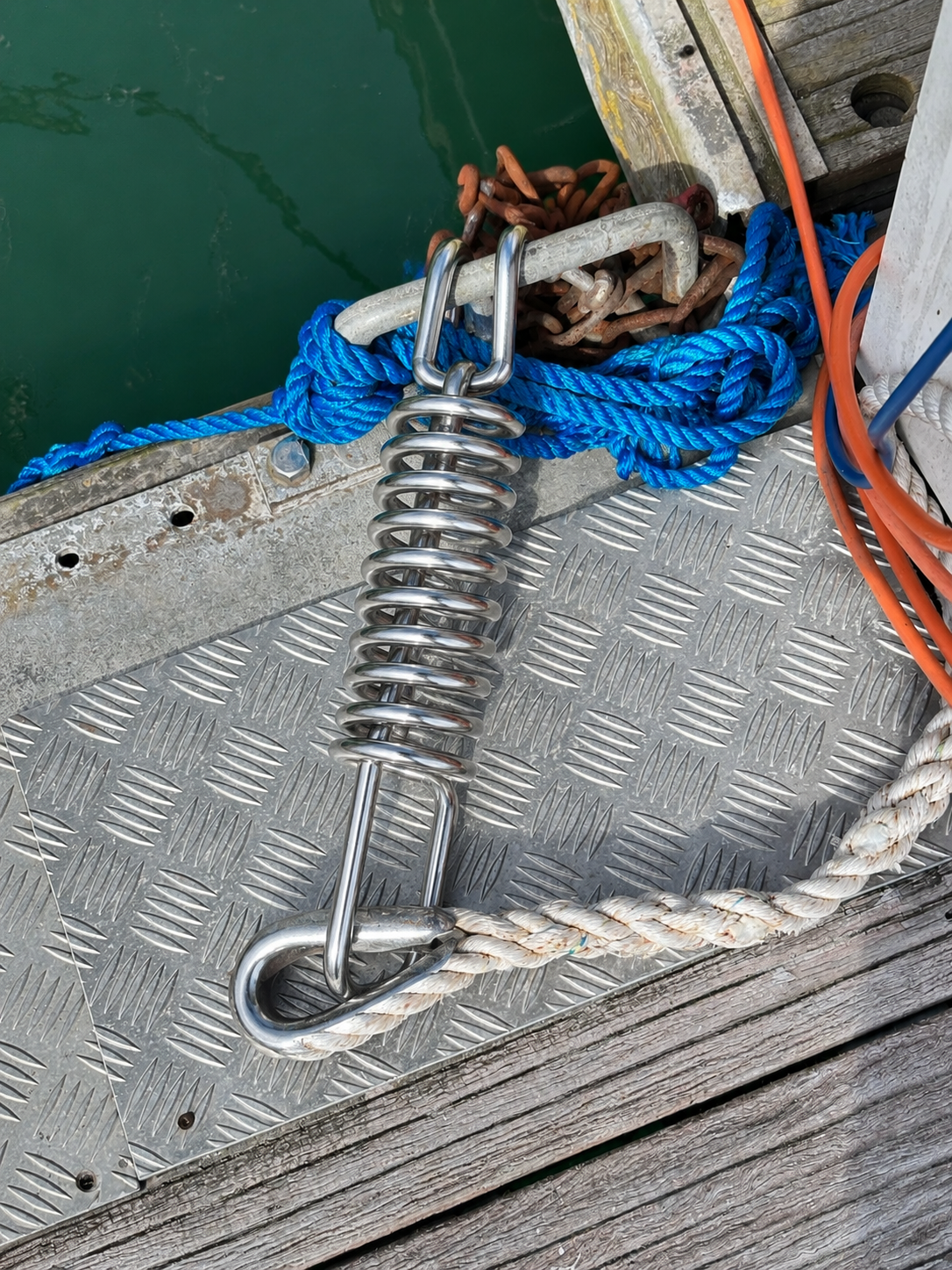 Mooring Spring Shock Absorber | Stainless Steel | Boat Mooring Tension Spring