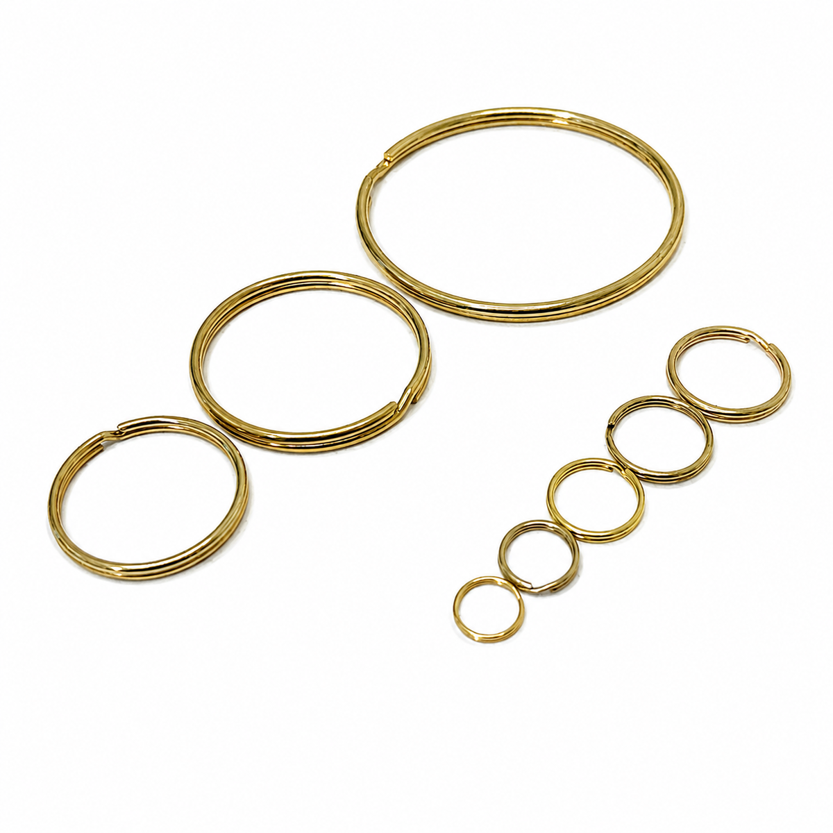 Steel Split Key Ring – Nickel Plated & Electro Brass