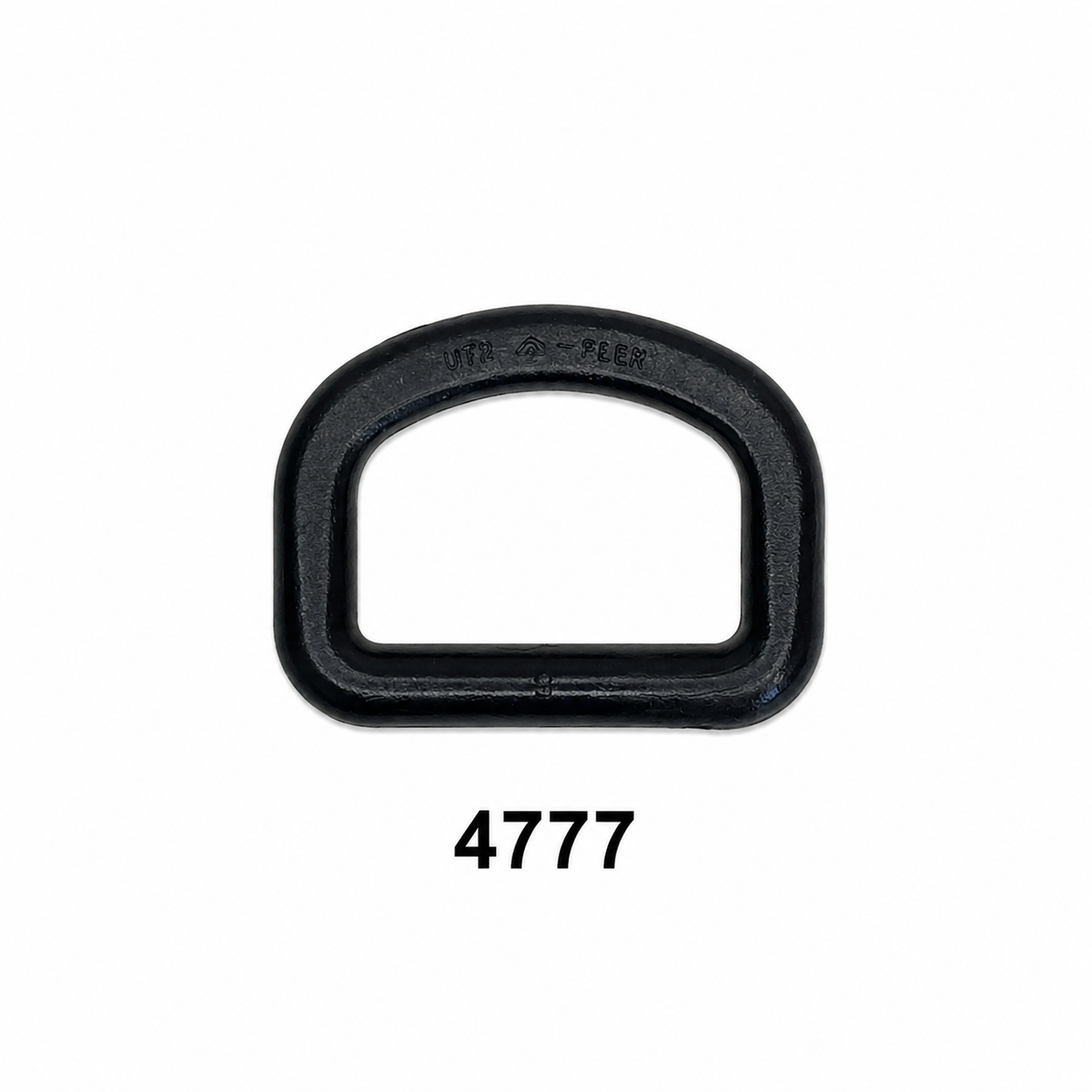 Heavy Duty 'D' Ring | Black Acetal | 20mm, 25mm & 50mm