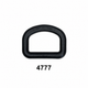 Heavy Duty 'D' Ring | Black Acetal | 20mm, 25mm & 50mm