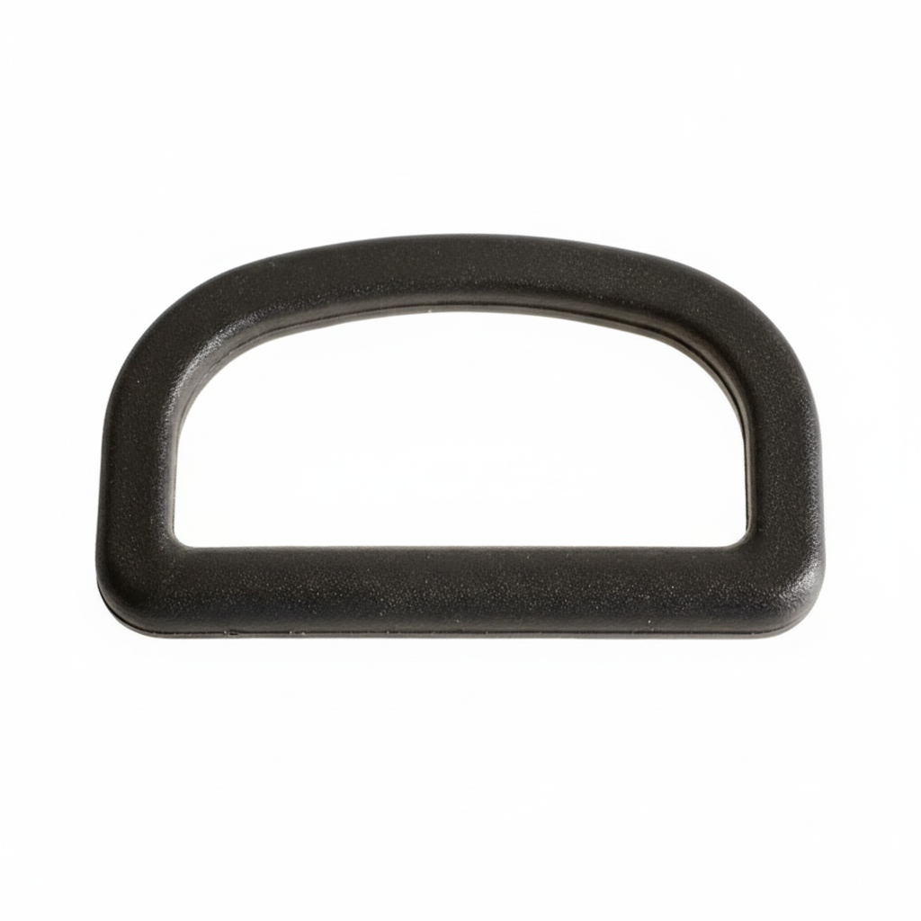 Black Plastic D-Ring