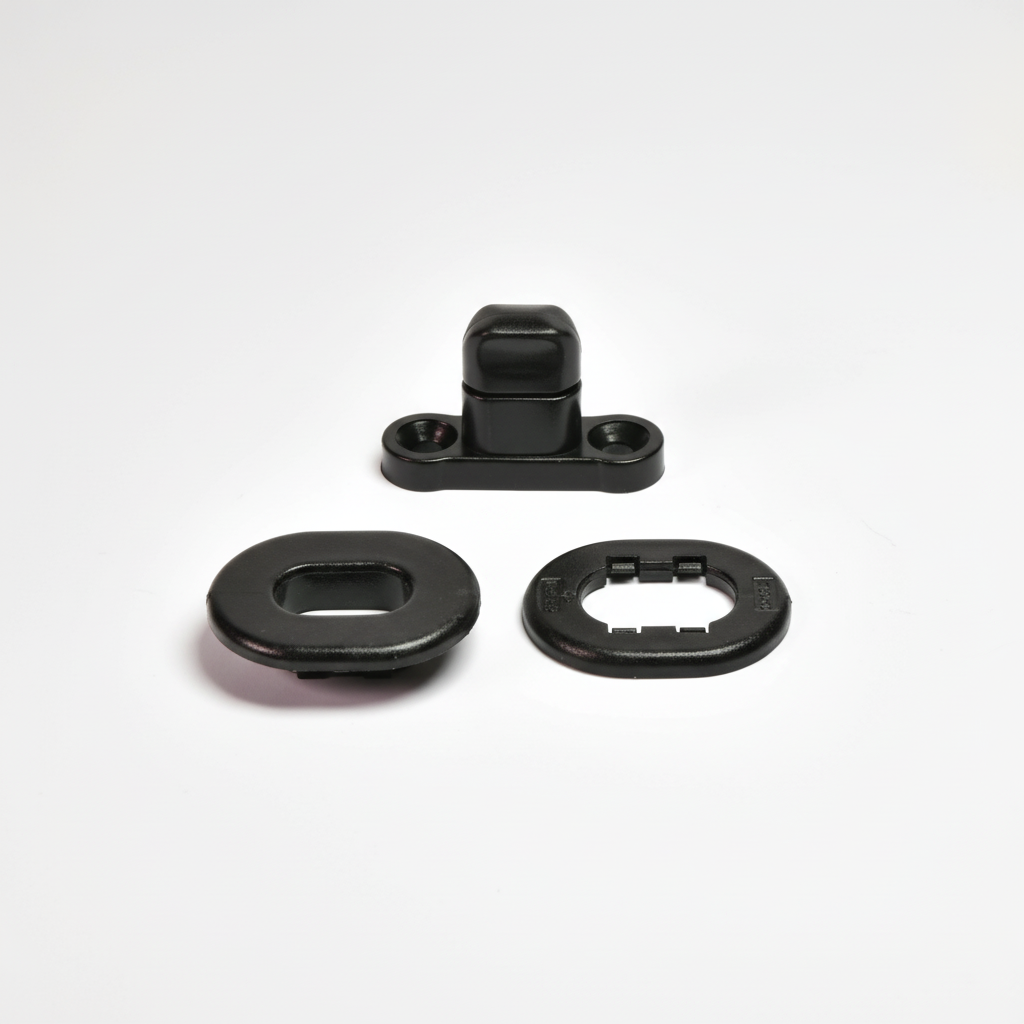 Black Snap Fastener 1:1 White Background