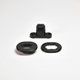 Black Snap Fastener 1:1 White Background