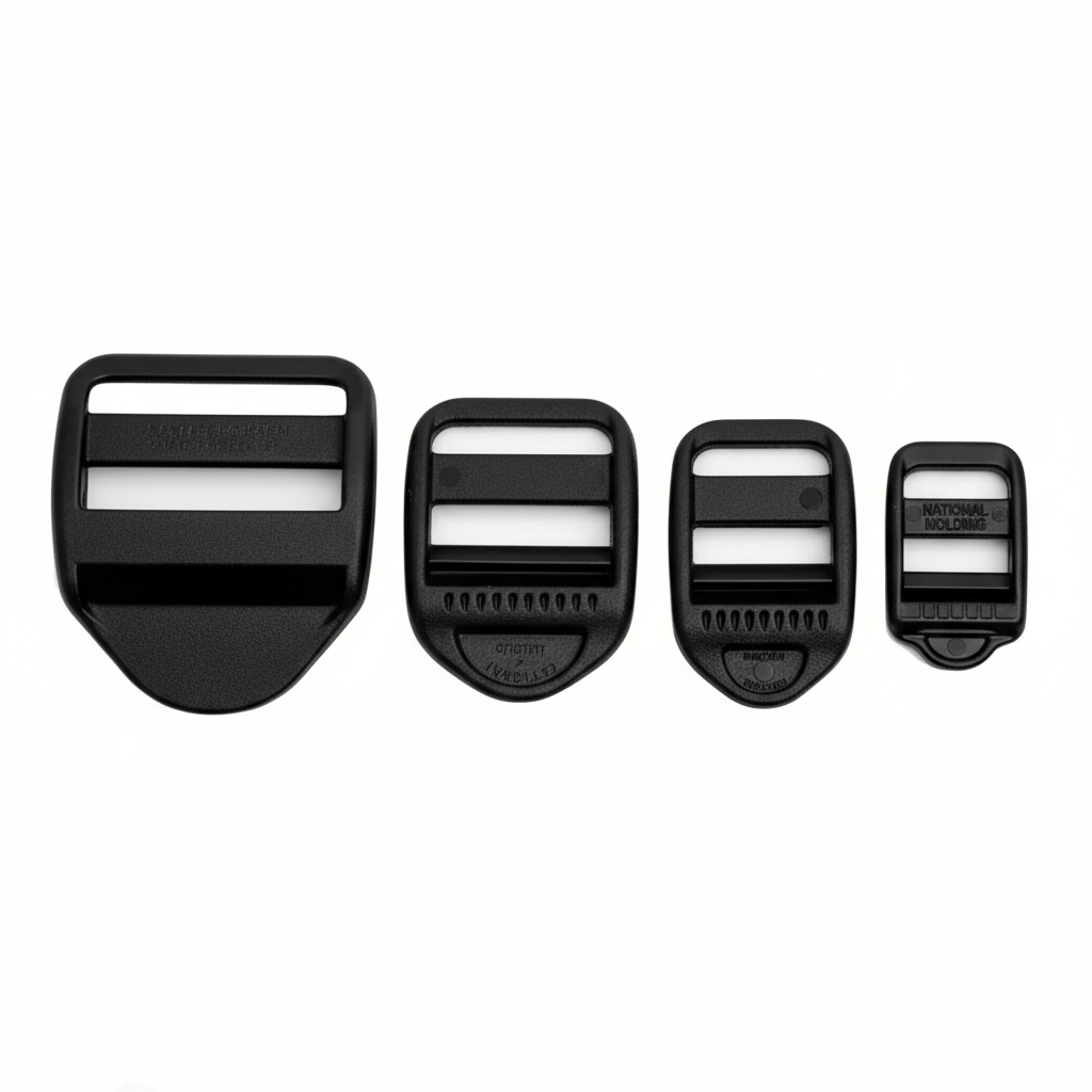 Black Tensionlock Buckles – Front View Row