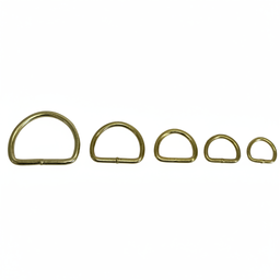 Brass D-Ring Size Range 1:1