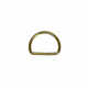 Brass D-Ring White Background