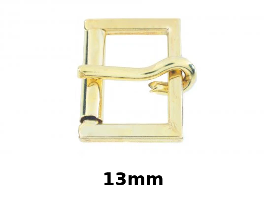Single Die Cast Roller Buckle | Electro Brass & Nickel Plated | 13mm–25mm