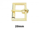 Single Die Cast Roller Buckle | Electro Brass & Nickel Plated | 13mm–25mm