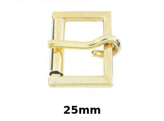 Single Die Cast Roller Buckle | Electro Brass & Nickel Plated | 13mm–25mm