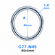 Heavy Duty Welded O Ring – Nickel Plated Steel | 25mm to 75mm