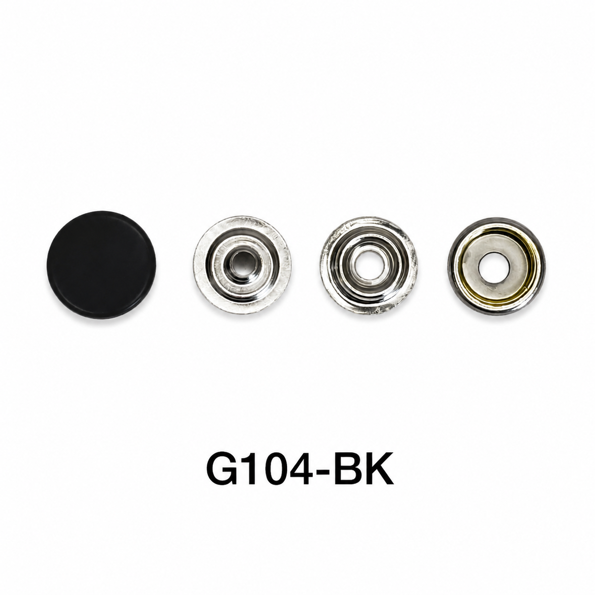 Press Studs with Decorative Cap – 13mm & 15mm | Nickel, Brass, Black Enamel, Gunmetal & Bronze