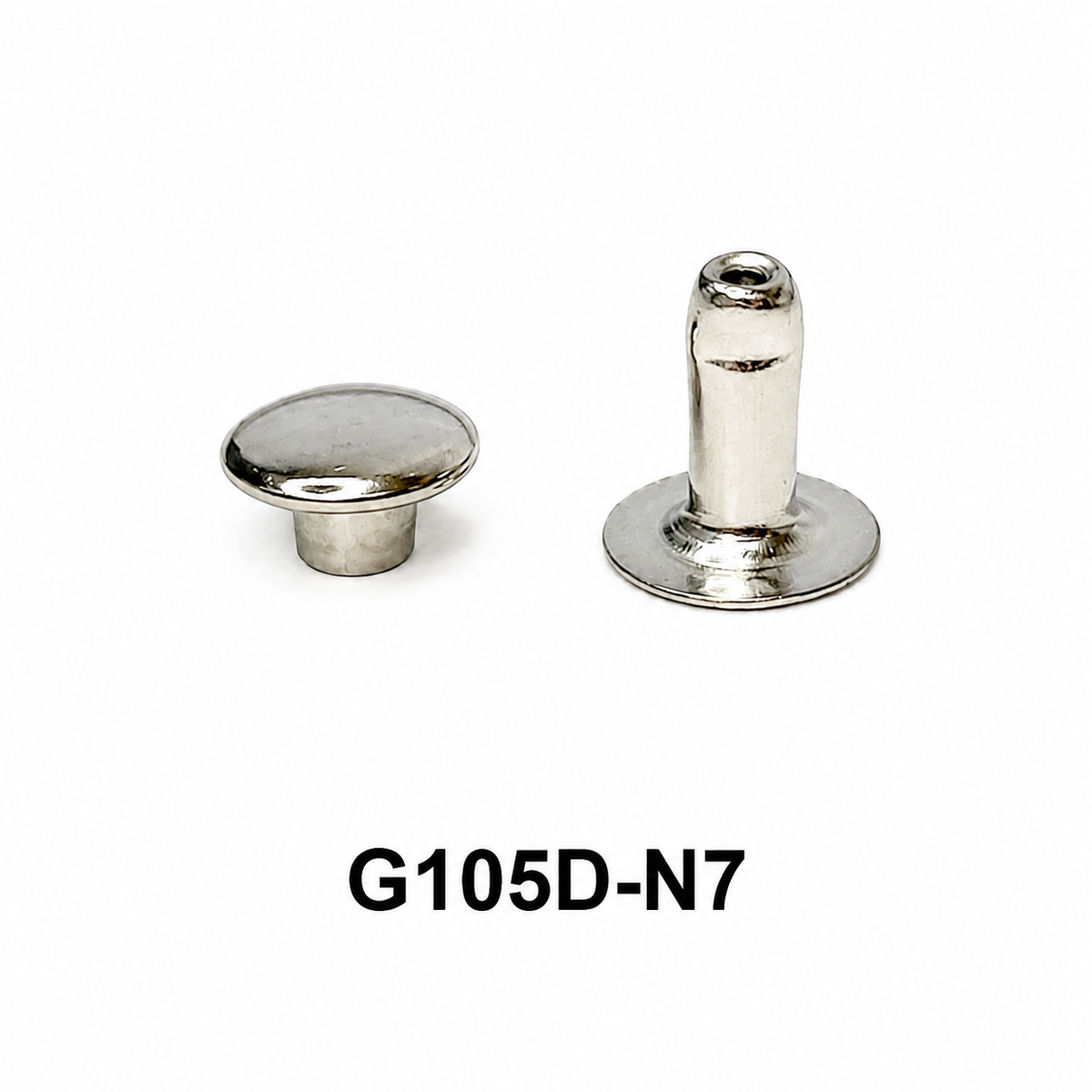 Single Domed Rivets – Brass, Nickel & Black | 5 Sizes