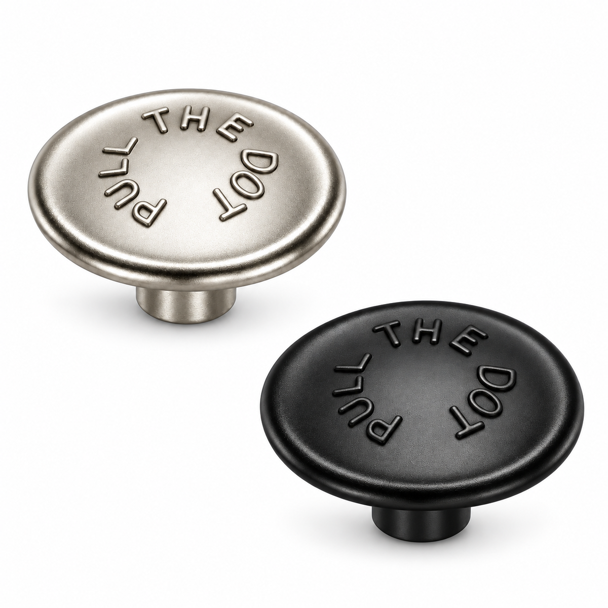 Pull-the-DOT® Cap – Locking Snap Fastener Nato Black
