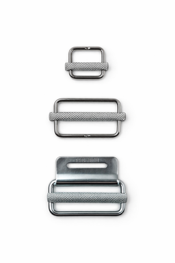 Knurled Sliding Bar Buckles | 25mm & 50mm | Stainless Steel AISI316 & Bright Zinc Plated Steel