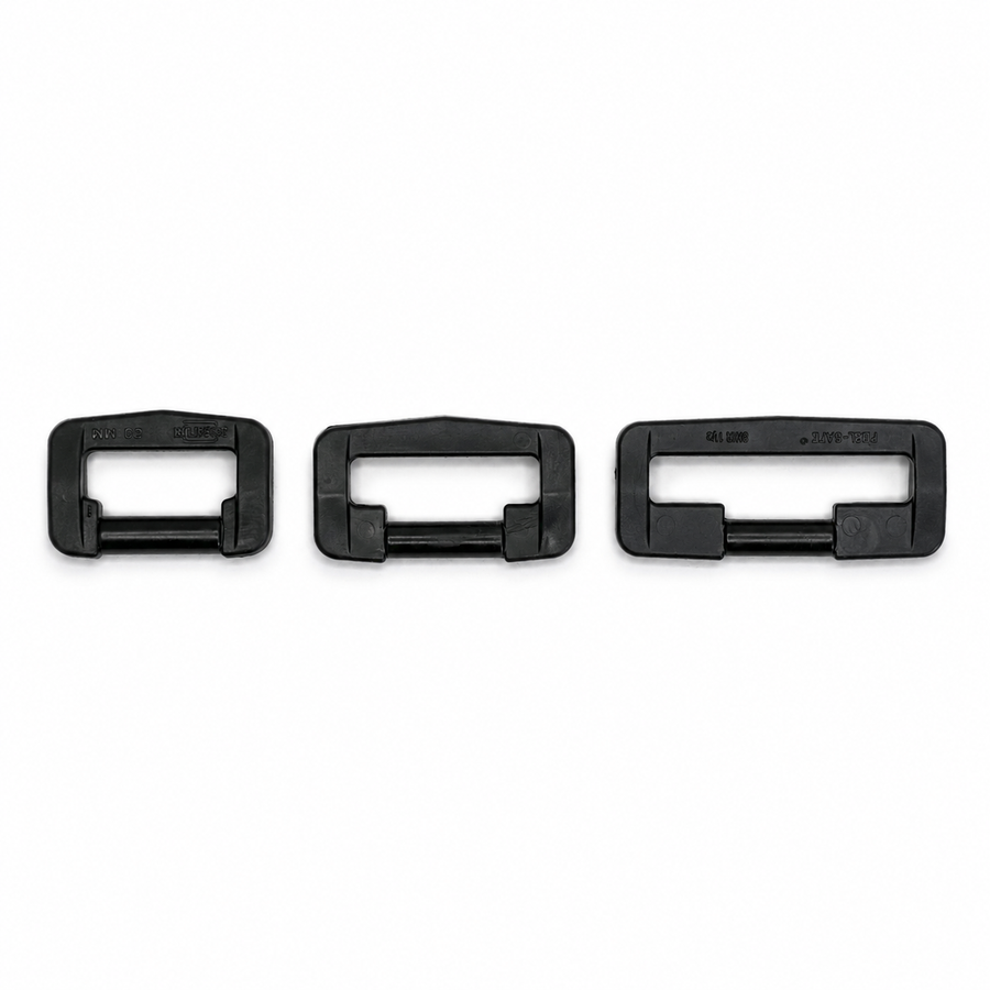 Feel-Safe Snap Hook Retainer | Black Acetal | 20mm, 25mm & 38mm