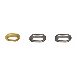 Oval TIR Eyelet & Ring Set 42x22mm | Zinc, Brass, Stainless Steel